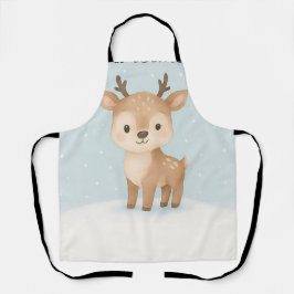 christmas reindeer cute festive cooking schürze