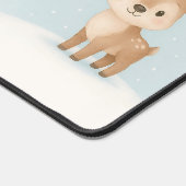 christmas reindeer cute gentle holiday  schreibtischunterlage (Ecke)