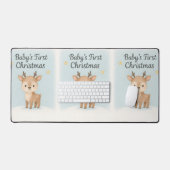 christmas reindeer cute gentle holiday  schreibtischunterlage (Tastatur & Maus)