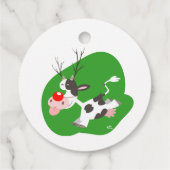 Christmas Reindeer Favor Tag Geschenkanhänger (Rückseite)