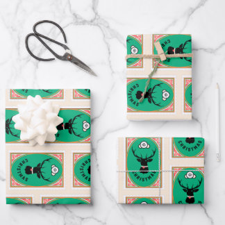 Christmas Reindeer  Geschenkpapier Set