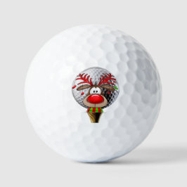 Christmas Reindeer  Golfball