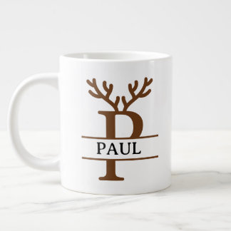 Christmas Reindeer holiday Mug, Custom winter  Jumbo-Tasse
