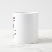 Christmas Reindeer holiday Mug, Custom winter  Jumbo-Tasse (Vorderseite)