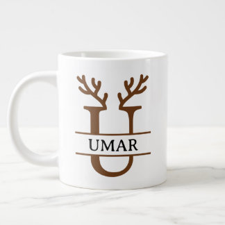 Christmas Reindeer holiday Mug, Custom winter  Jumbo-Tasse