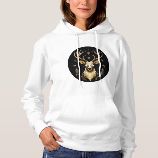 Christmas Reindeer Hoodie (Vorderseite)