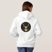 Christmas Reindeer Hoodie (Schwarz voll)