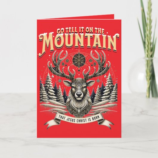 Christmas Reindeer Karte (Vorderseite)