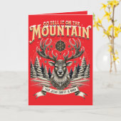 Christmas Reindeer Karte (Gelbe Blume)