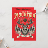 Christmas Reindeer Karte (Vorderseite/Rückseite Beispiel)