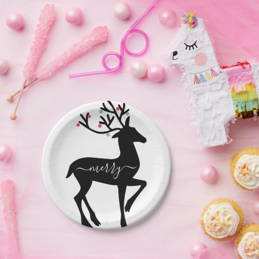 Christmas Reindeer Merry Pappteller (Party)
