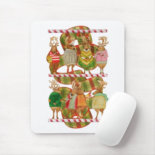 CHRISTMAS REINDEER Mousepad (Mit Mouse)