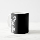 Christmas Reindeer Names Cute Holiday Rudolph Wome Kaffeetasse (Vorderseite Links)