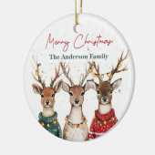 Christmas Reindeer Ornament | Custom Name (Links)