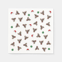 Christmas Reindeer Paper Napkin