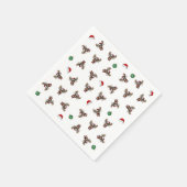 Christmas Reindeer Paper Napkin Serviette (Ecke)