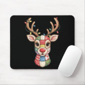Christmas Reindeer Patchwork Men Women Kids Cute R Mousepad (Mit Mouse)