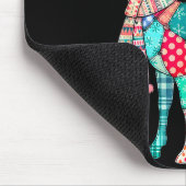 Christmas Reindeer Patchwork Reindeer Men Women Ki Mousepad (Ecke)