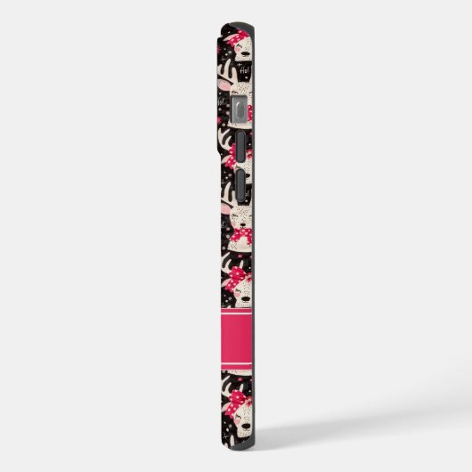 Christmas Reindeer Phone Case | Personalized Name iPhone Hülle (Linke Seite)
