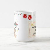 Christmas Reindeer – Powered by Hot Cocoa & Cheer Kaffeetasse (Mittel)