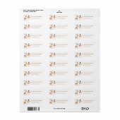 Christmas Reindeer Return Address Labels (Vorne)