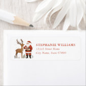 Christmas Reindeer Return Address Labels (Insitu)