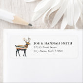 Christmas Reindeer Return Address Labels (Insitu)