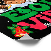 Christmas Reindeer Santa Esol Vibes Funny Teacher  Poster (Ecke)