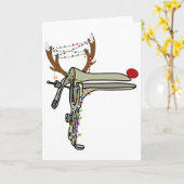 Christmas Reindeer Speculum Nurse Obgyn Obstetrics Karte (Gelbe Blume)