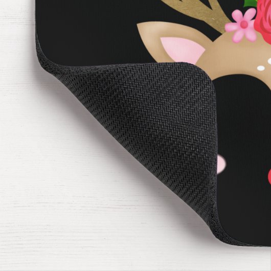 Christmas Reindeer T Shirt Mousepad (Ecke)
