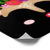 Christmas Reindeer T Shirt Poster (Ecke)