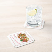 CHRISTMAS REINDEER Ticket Form Paper Untersetzer (Vor Ort)