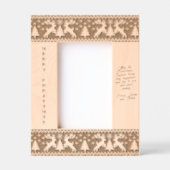 Christmas reindeers jersey sweater pattern geätzte rahmen (Vorderseite)