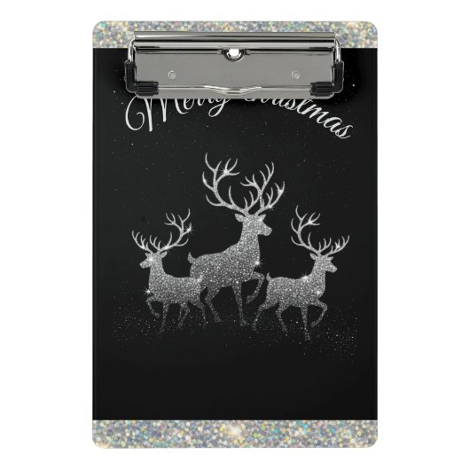 Christmas Reindeers Mini Klemmbrett (Vorderseite)