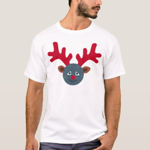 christmas rentier mond emoji T-Shirt