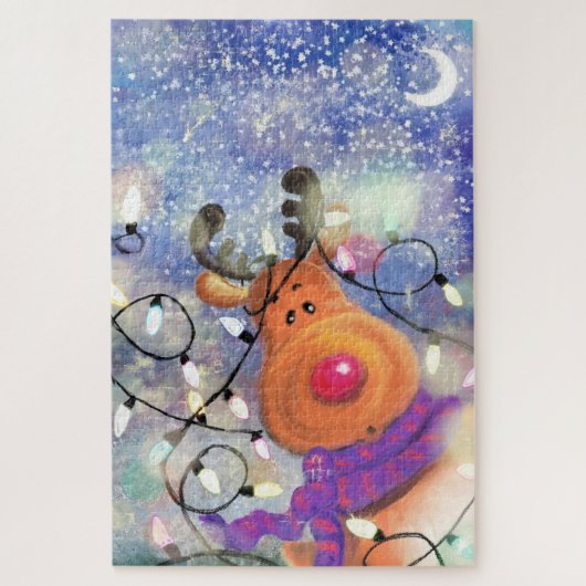 Christmas Rentier Puzzle (Vertikal)