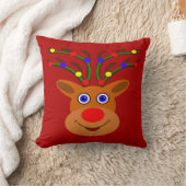 Christmas Rentier Throw Kissen (Decke)