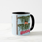 Christmas , Retro , Bullfinches Tasse (VorderseiteRechts)