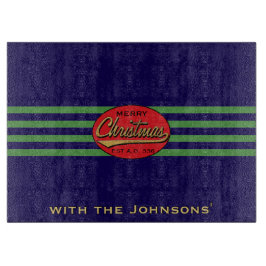 Christmas Retro Schneidebrett