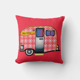 CHRISTMAS RETRO VINTAG CAMPER TRAILER PILLOWS KISSEN