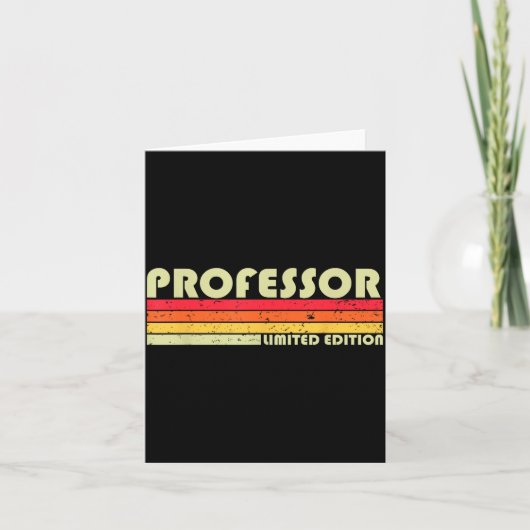 Christmas Retro Vintage Graduation Professor Funny Karte (Vorderseite)