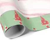 CHRISTMAS RETRO WINTER VILLAGE Umschlagpapier Geschenkpapier (Rolleneckpunkt)