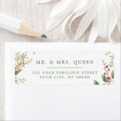 Christmas Return Address holly berries (Insitu)