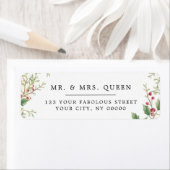 Christmas Return Address holly berries (Insitu)