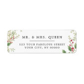 Christmas Return Address holly berries (Vorne)