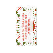 Christmas Return Address Label Adressaufkleber (Vorne)