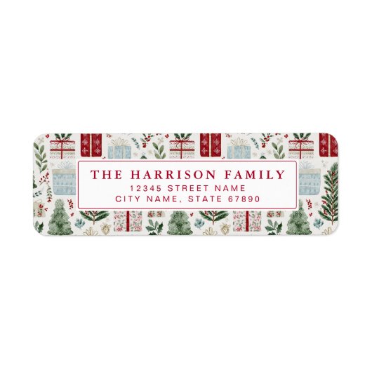 Christmas Return Address Labels (Vorne)