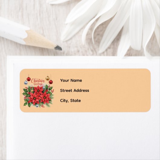 Christmas Return Address Template (Insitu)