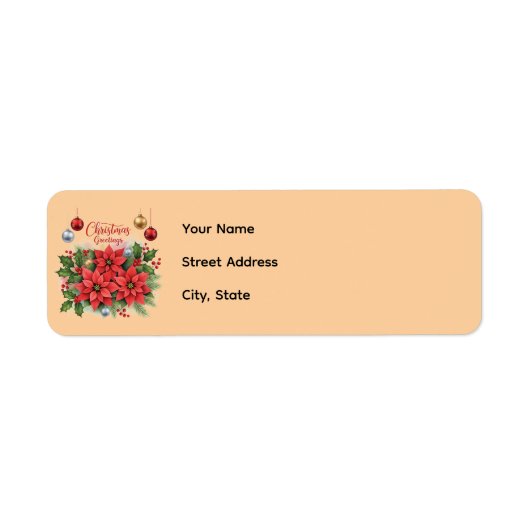 Christmas Return Address Template (Vorne)