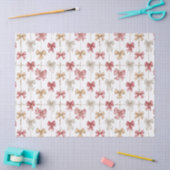 Christmas Ribbon Grid Pattern Seidenpapier (Basteln)